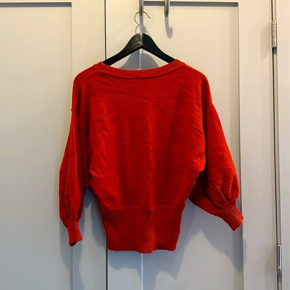 burnt orange Anthropologie boho sweater - Picture 2 of 2